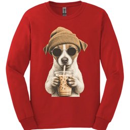 Jack Russell Hipster Dog Long Sleeve Shirt Gift For Dog Lover