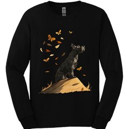 Kerry Blue Terrier Fall Dog Long Sleeve Shirt Gift For Dog Lover
