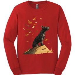 Kerry Blue Terrier Fall Dog Long Sleeve Shirt Gift For Dog Lover
