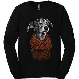 Italian Greyhound Winter Dog Long Sleeve Shirt Gift For Dog Lover