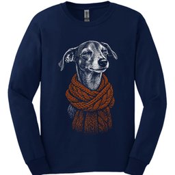 Italian Greyhound Winter Dog Long Sleeve Shirt Gift For Dog Lover