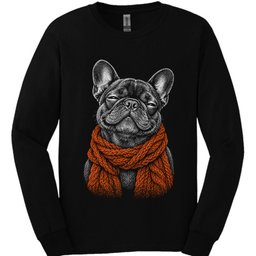 French Bulldog Winter Dog Long Sleeve Shirt Gift For Dog Lover