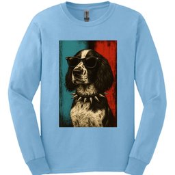 English Springer Spaniel Punk Dog Long Sleeve Shirt Gift For Dog Lover