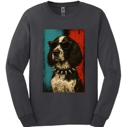 English Springer Spaniel Punk Dog Long Sleeve Shirt Gift For Dog Lover