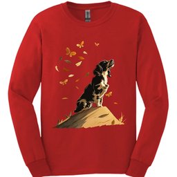 English Springer Spaniel Fall Dog Long Sleeve Shirt Gift For Dog Lover