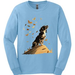 English Springer Spaniel Fall Dog Long Sleeve Shirt Gift For Dog Lover