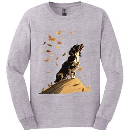 English Springer Spaniel Fall Dog Long Sleeve Shirt Gift For Dog Lover