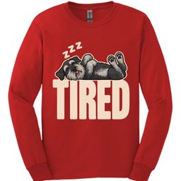 Giant Schnauzer Tired Dog Long Sleeve Shirt Gift For Dog Lover