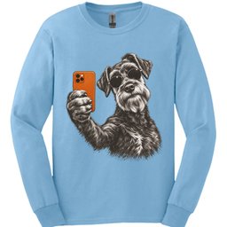 Giant Schnauzer Selfie Dog Long Sleeve Shirt Gift For Dog Lover