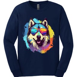 Malamute Top Dog Long Sleeve Shirt Gift For Dog Lover