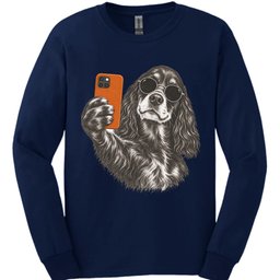 Gordon Setter Selfie Dog Long Sleeve Shirt Gift For Dog Lover