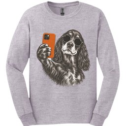 Gordon Setter Selfie Dog Long Sleeve Shirt Gift For Dog Lover