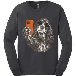 Gordon Setter Selfie Dog Long Sleeve Shirt Gift For Dog Lover