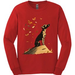 German Shorthaired Pointer Fall Dog Long Sleeve Shirt Gift For Dog Lover
