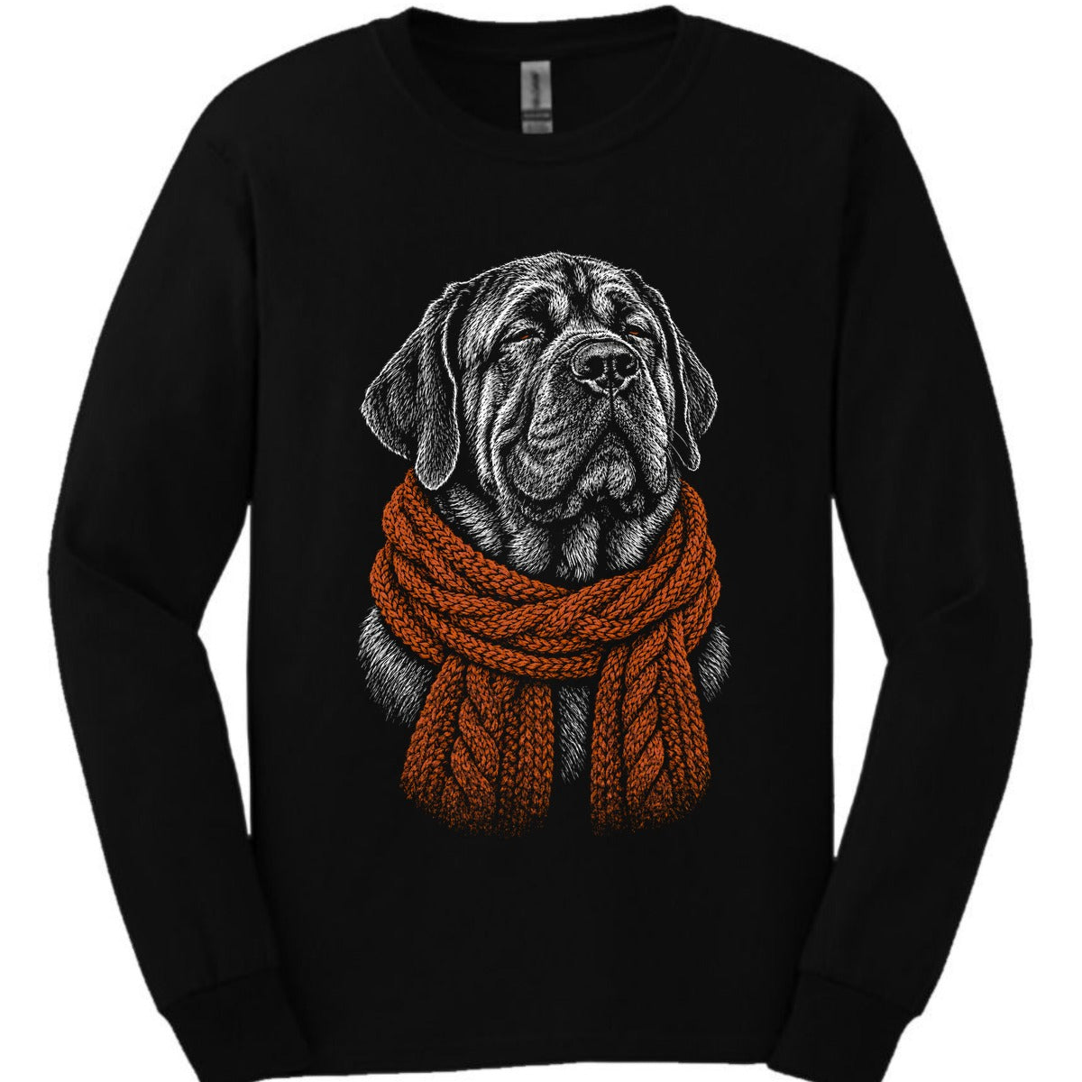 Mastiff Winter Dog Long Sleeve Shirt Gift For Dog Lover