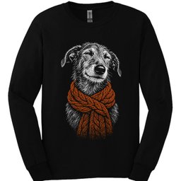 Lurcher Winter Dog Long Sleeve Shirt Gift For Dog Lover