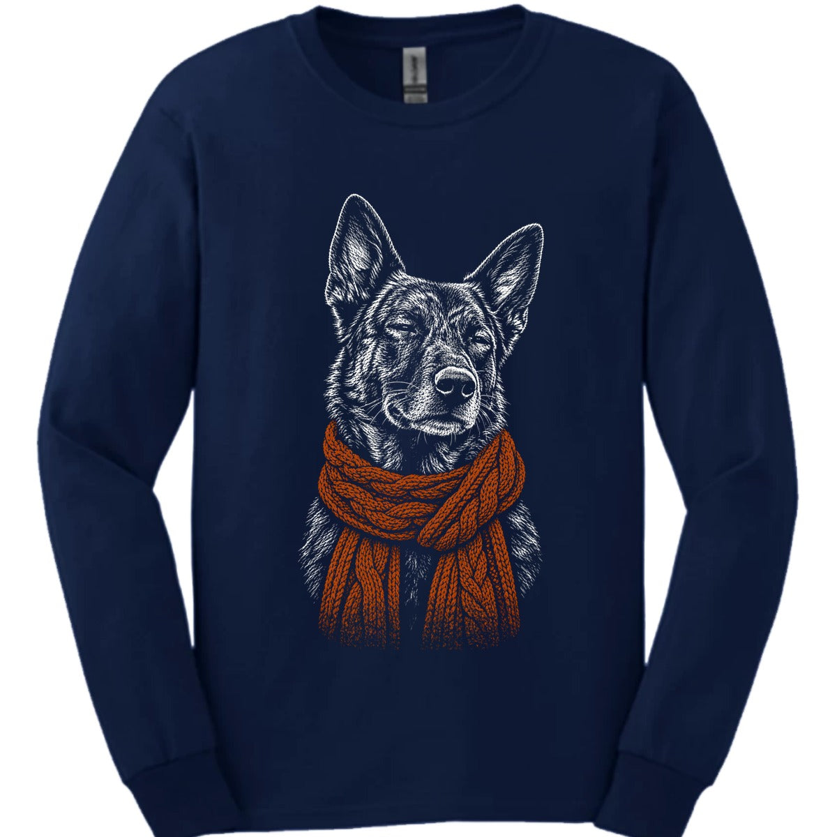 Dutch Shepherd Winter Dog Long Sleeve Shirt Gift For Dog Lover