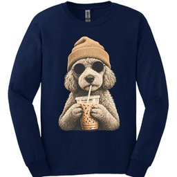 Labradoodle Hipster Dog Long Sleeve Shirt Gift For Dog Lover