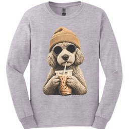 Labradoodle Hipster Dog Long Sleeve Shirt Gift For Dog Lover