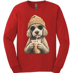 Labradoodle Hipster Dog Long Sleeve Shirt Gift For Dog Lover