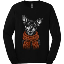 Miniature Pinscher Winter Dog Long Sleeve Shirt Gift For Dog Lover