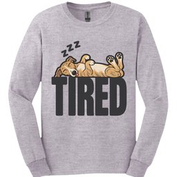 Lurcher Tired Dog Long Sleeve Shirt Gift For Dog Lover