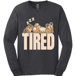 Lurcher Tired Dog Long Sleeve Shirt Gift For Dog Lover
