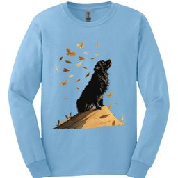 Newfoundland Fall Dog Long Sleeve Shirt Gift For Dog Lover
