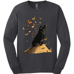 Newfoundland Fall Dog Long Sleeve Shirt Gift For Dog Lover