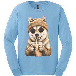 Finnish Spitz Hipster Dog Long Sleeve Shirt Gift For Dog Lover