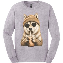 Finnish Spitz Hipster Dog Long Sleeve Shirt Gift For Dog Lover