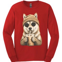 Finnish Spitz Hipster Dog Long Sleeve Shirt Gift For Dog Lover