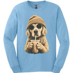 Golden Retriever Hipster Dog Long Sleeve Shirt Gift For Dog Lover