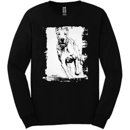Great Dane Running Dog Long Sleeve Tee Gift For Dog Lover