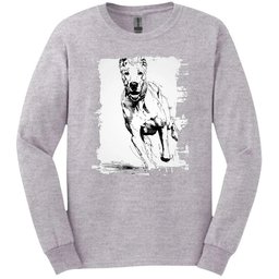 Great Dane Running Dog Long Sleeve Tee Gift For Dog Lover