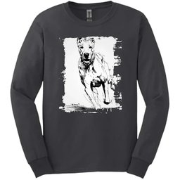 Great Dane Running Dog Long Sleeve Tee Gift For Dog Lover