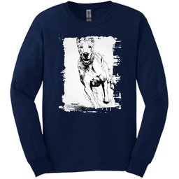 Great Dane Running Dog Long Sleeve Tee Gift For Dog Lover