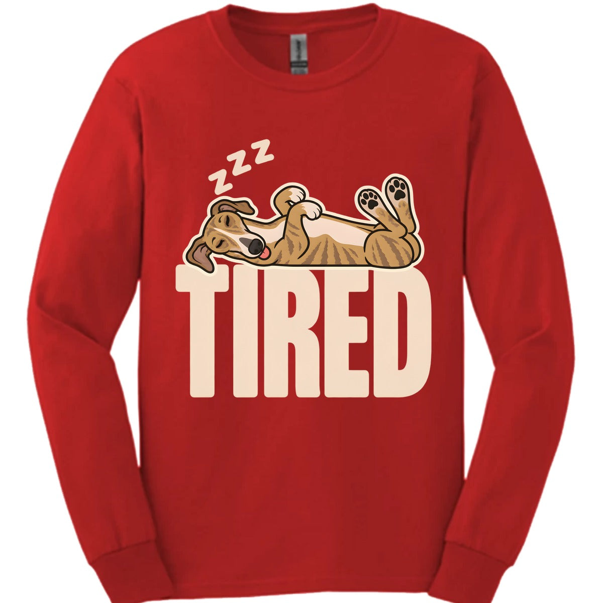 Galgo Tired Dog Long Sleeve Shirt Gift For Dog Lover