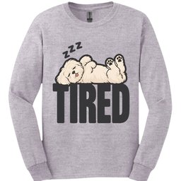 Maltese Tired Dog Long Sleeve Shirt Gift For Dog Lover