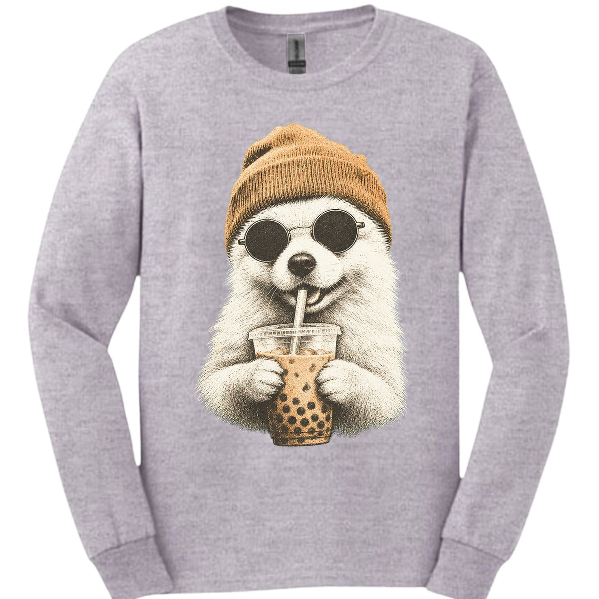 Japanese Spitz Hipster Dog Long Sleeve Shirt Gift For Dog Lover