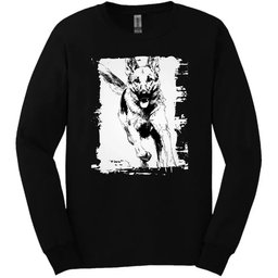 German Shepherd Running Dog Long Sleeve Tee Gift For Dog Lover
