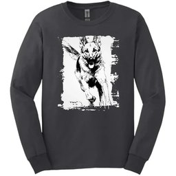 German Shepherd Running Dog Long Sleeve Tee Gift For Dog Lover
