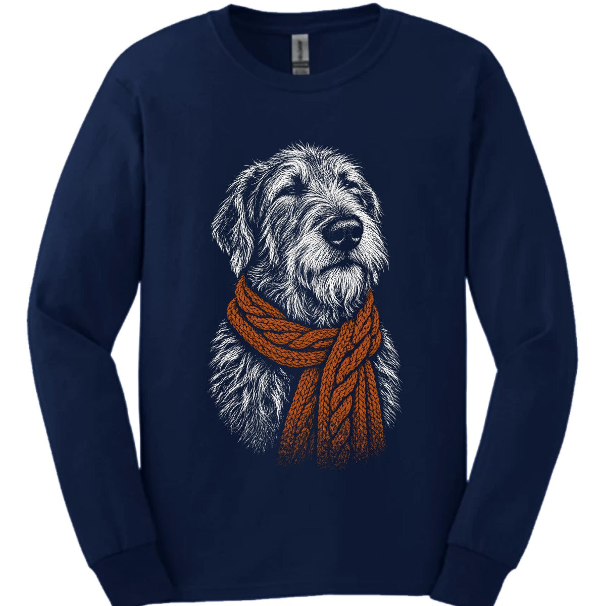 Irish Wolfhound Winter Dog Long Sleeve Shirt Gift For Dog Lover