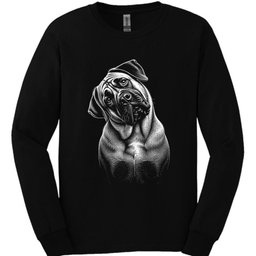 Mastiff Tilted Dog Long Sleeve Shirt Gift For Dog Lover