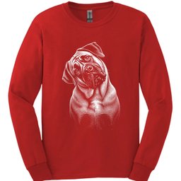 Mastiff Tilted Dog Long Sleeve Shirt Gift For Dog Lover