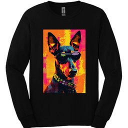Manchester Terrier Punk Dog Long Sleeve Shirt Gift For Dog Lover