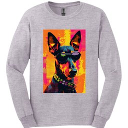 Manchester Terrier Punk Dog Long Sleeve Shirt Gift For Dog Lover