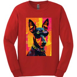 Manchester Terrier Punk Dog Long Sleeve Shirt Gift For Dog Lover