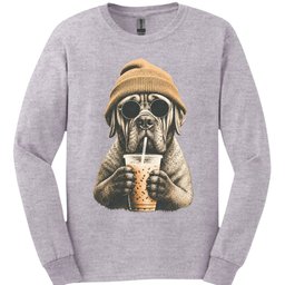 Mastiff Hipster Dog Long Sleeve Shirt Gift For Dog Lover