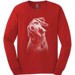 Irish Wolfhound Tilted Dog Long Sleeve Shirt Gift For Dog Lover